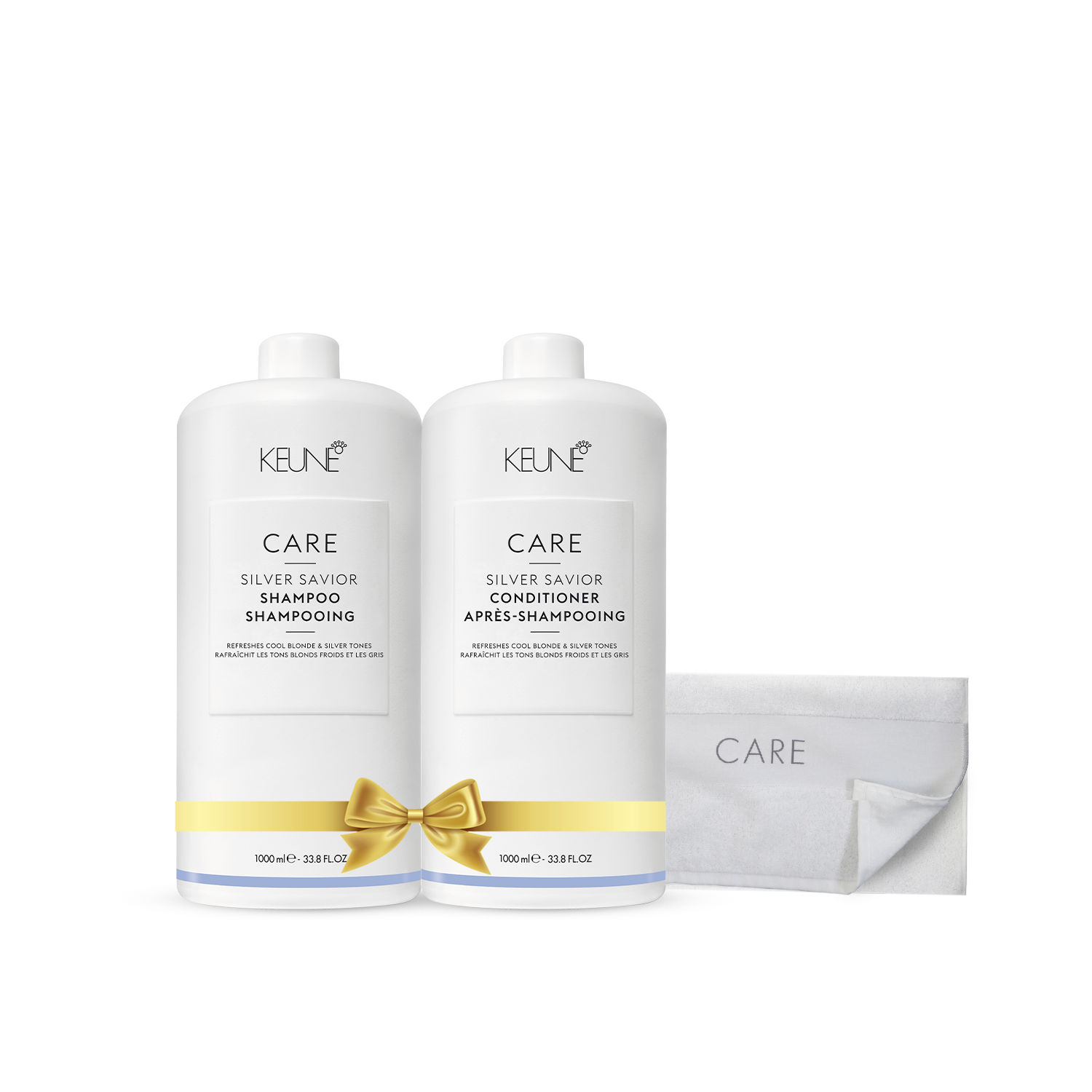 Care Silver Savior Holiday Package  (Shampoo, Conditioner, Towel)